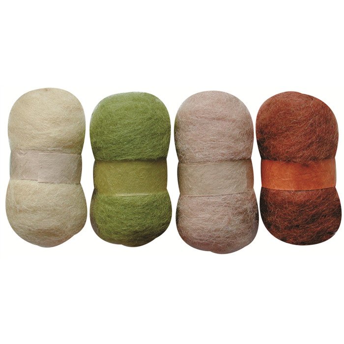 LANA DE FIELTRO 420108 SURTIDO NATURAL 4 UDS