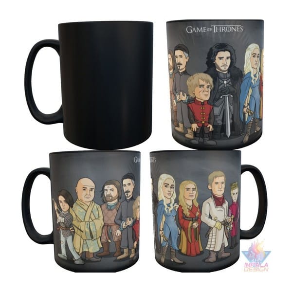 Taza Mágica Game Of Thrones Dibujos Personajes Cerámica - Imagen 3
