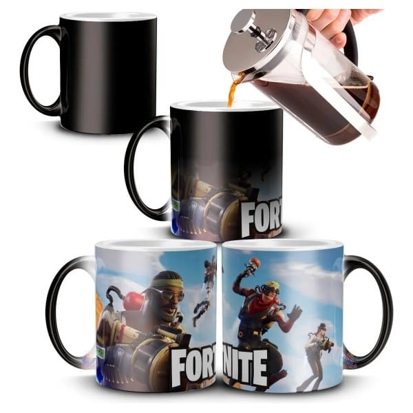 Taza Mágica Fortnite Juego Battle Royale Videojuego Gamer Mod 07 - Imagen 2