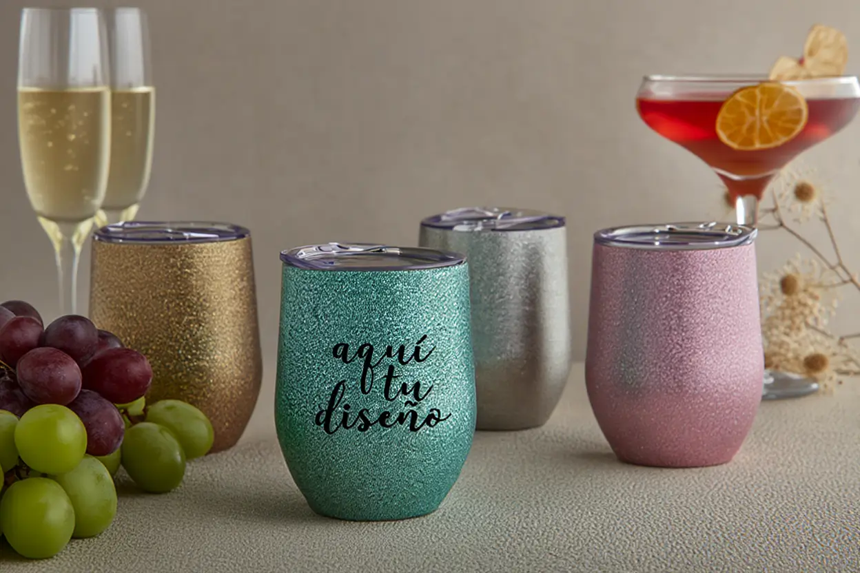 Vaso Vinero de Acero 12 oz 🍷 | Escarchado | Colores Disponibles | Elegancia - Imagen 4